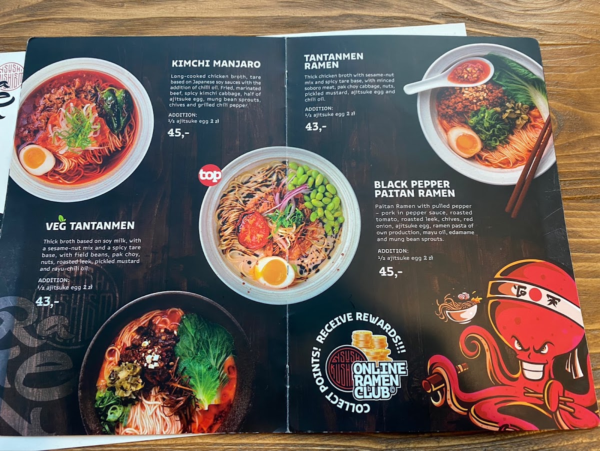 Menu Ramen Shop Kraków-1
