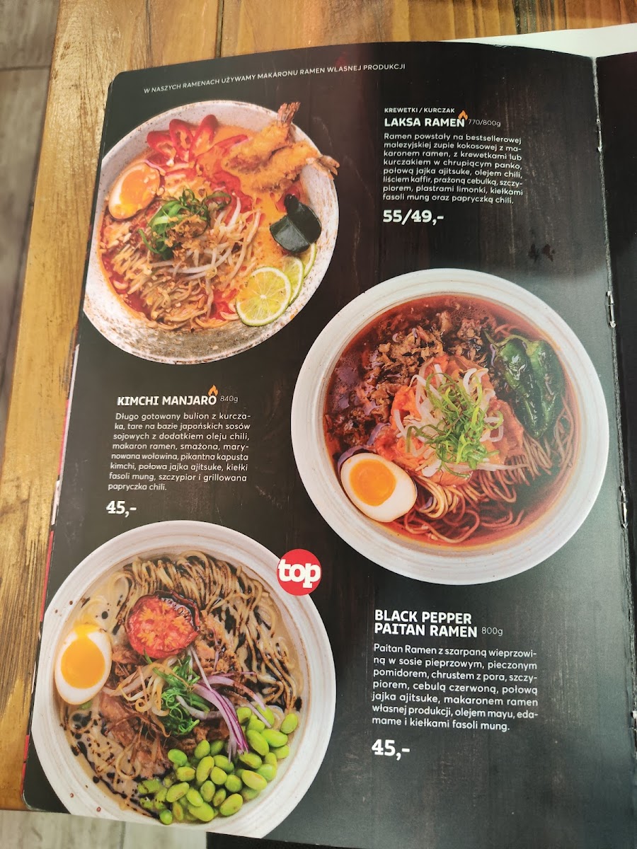 Menu Ramen Shop Kraków-2